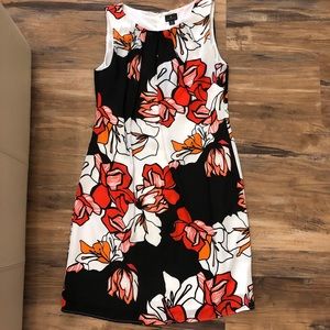 Worthington Black and Red Floral Dress